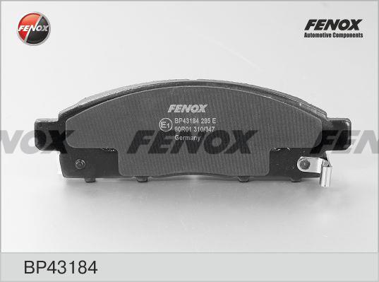 Fenox BP43184 Гальмівні колодки, комплект BP43184: Купити в Україні - Добра ціна на EXIST.UA!