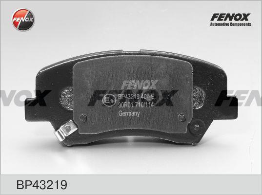 Fenox BP43219 Гальмівні колодки, комплект BP43219: Купити в Україні - Добра ціна на EXIST.UA!