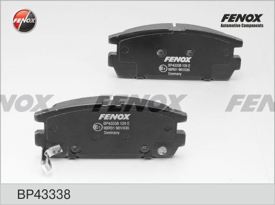 Fenox BP43338 Гальмівні колодки, комплект BP43338: Купити в Україні - Добра ціна на EXIST.UA!