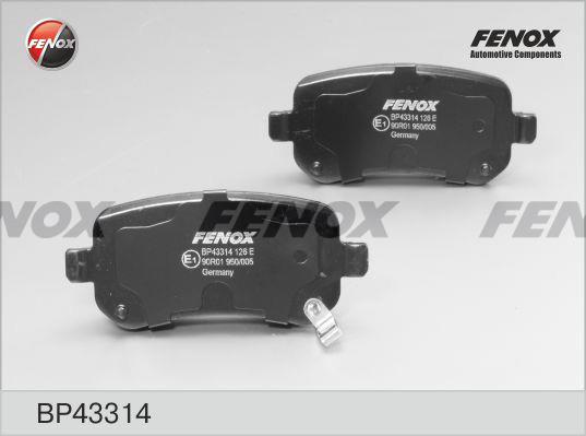 Fenox BP43314 Гальмівні колодки, комплект BP43314: Купити в Україні - Добра ціна на EXIST.UA!