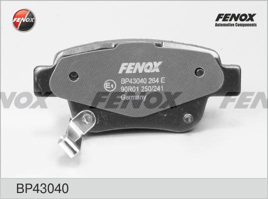 Fenox BP43040 Гальмівні колодки, комплект BP43040: Купити в Україні - Добра ціна на EXIST.UA!