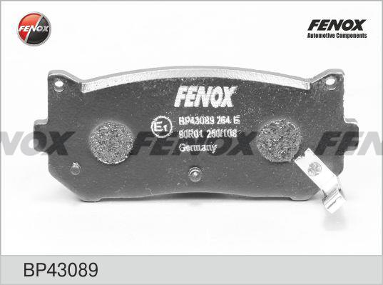 Fenox BP43089 Гальмівні колодки, комплект BP43089: Купити в Україні - Добра ціна на EXIST.UA!