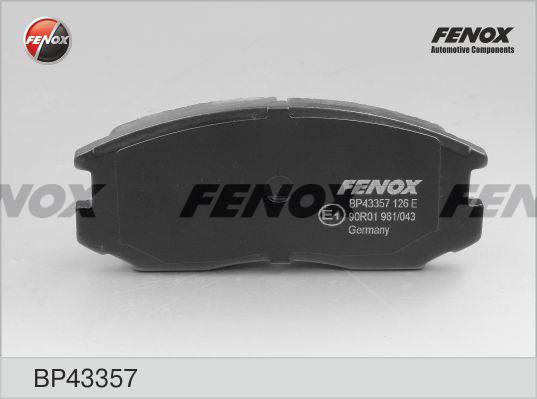 Fenox BP43357 Гальмівні колодки, комплект BP43357: Купити в Україні - Добра ціна на EXIST.UA!