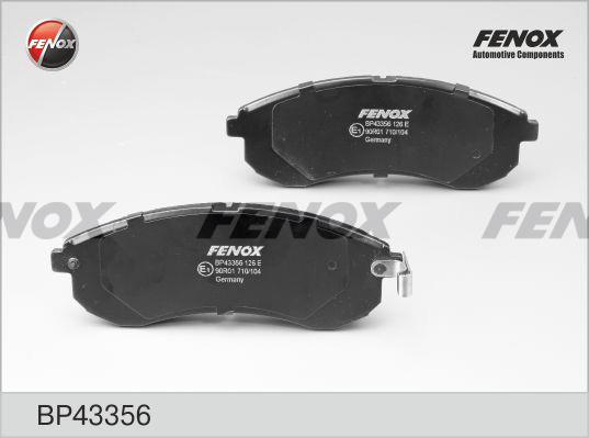 Fenox BP43356 Гальмівні колодки, комплект BP43356: Купити в Україні - Добра ціна на EXIST.UA!
