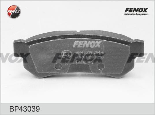 Fenox BP43039 Гальмівні колодки, комплект BP43039: Купити в Україні - Добра ціна на EXIST.UA!