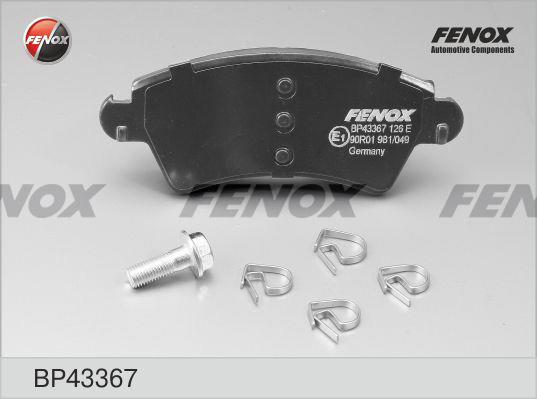 Fenox BP43367 Гальмівні колодки, комплект BP43367: Купити в Україні - Добра ціна на EXIST.UA!