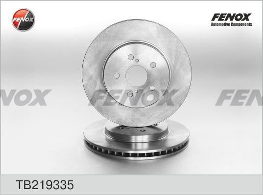 Fenox TB219335 Диск гальмівний передній вентильований TB219335: Купити в Україні - Добра ціна на EXIST.UA!