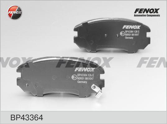Fenox BP43364 Гальмівні колодки, комплект BP43364: Купити в Україні - Добра ціна на EXIST.UA!