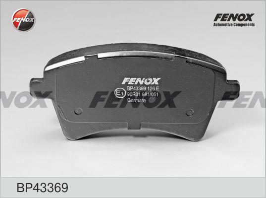 Fenox BP43369 Гальмівні колодки, комплект BP43369: Купити в Україні - Добра ціна на EXIST.UA!