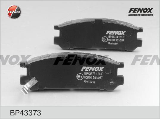 Fenox BP43373 Гальмівні колодки, комплект BP43373: Купити в Україні - Добра ціна на EXIST.UA!