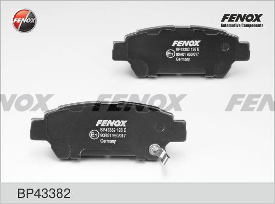 Fenox BP43382 Гальмівні колодки, комплект BP43382: Купити в Україні - Добра ціна на EXIST.UA!