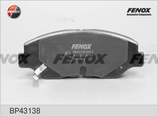 Fenox BP43138 Гальмівні колодки, комплект BP43138: Купити в Україні - Добра ціна на EXIST.UA!