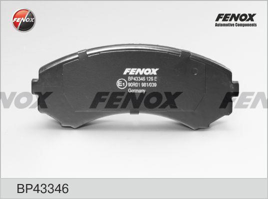 Fenox BP43346 Гальмівні колодки, комплект BP43346: Купити в Україні - Добра ціна на EXIST.UA!