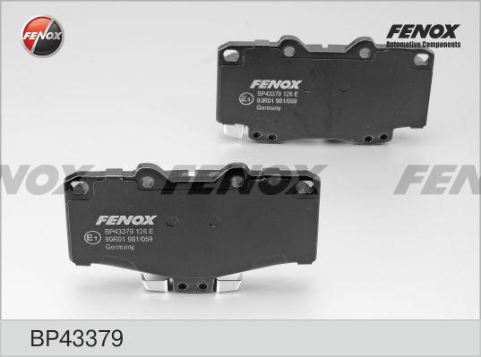 Fenox BP43379 Гальмівні колодки, комплект BP43379: Купити в Україні - Добра ціна на EXIST.UA!
