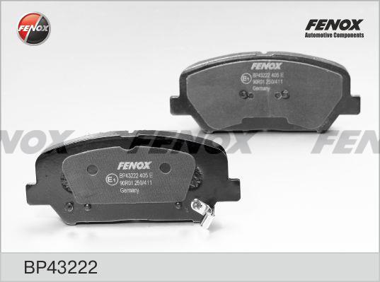 Fenox BP43222 Гальмівні колодки, комплект BP43222: Купити в Україні - Добра ціна на EXIST.UA!