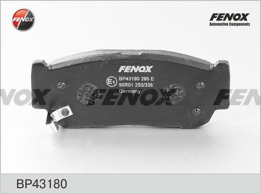 Fenox BP43180 Гальмівні колодки, комплект BP43180: Купити в Україні - Добра ціна на EXIST.UA!