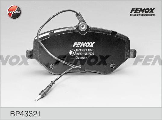 Fenox BP43321 Гальмівні колодки, комплект BP43321: Купити в Україні - Добра ціна на EXIST.UA!