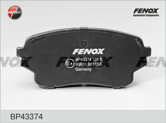 Fenox BP43374 Гальмівні колодки, комплект BP43374: Купити в Україні - Добра ціна на EXIST.UA!