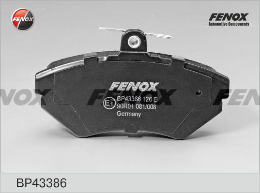 Fenox BP43386 Гальмівні колодки, комплект BP43386: Купити в Україні - Добра ціна на EXIST.UA!