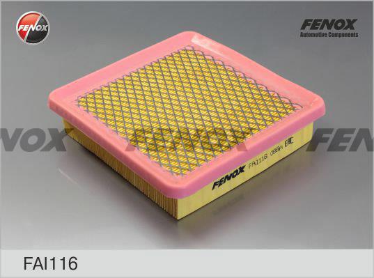 Fenox FAI116 Повітряний фільтр FAI116: Купити в Україні - Добра ціна на EXIST.UA!