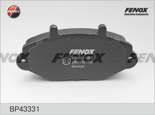 Fenox BP43331 Гальмівні колодки, комплект BP43331: Купити в Україні - Добра ціна на EXIST.UA!