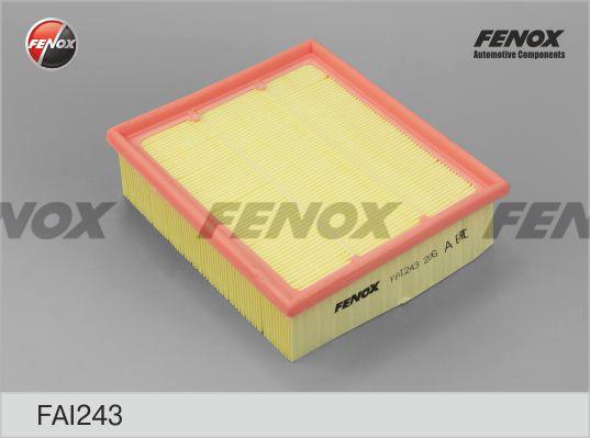 Fenox FAI243 Повітряний фільтр FAI243: Купити в Україні - Добра ціна на EXIST.UA!