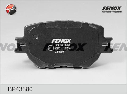 Fenox BP43380 Гальмівні колодки, комплект BP43380: Купити в Україні - Добра ціна на EXIST.UA!