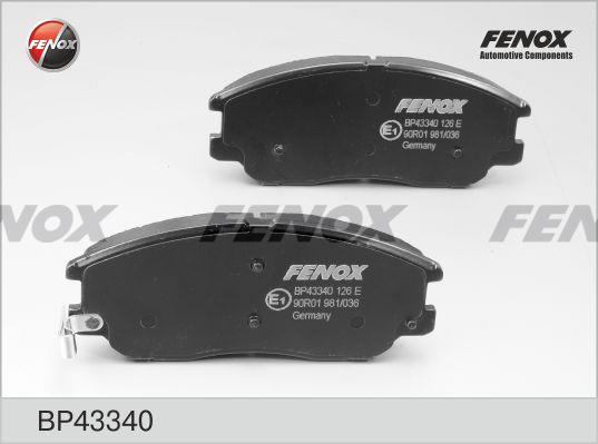 Fenox BP43340 Гальмівні колодки, комплект BP43340: Купити в Україні - Добра ціна на EXIST.UA!