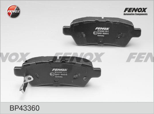 Fenox BP43360 Гальмівні колодки, комплект BP43360: Купити в Україні - Добра ціна на EXIST.UA!