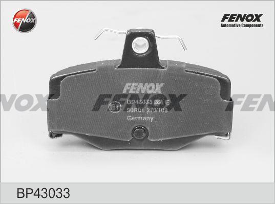 Fenox BP43033 Гальмівні колодки, комплект BP43033: Купити в Україні - Добра ціна на EXIST.UA!