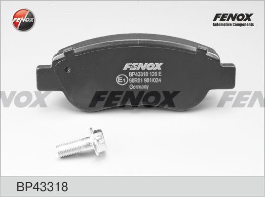 Fenox BP43318 Гальмівні колодки, комплект BP43318: Купити в Україні - Добра ціна на EXIST.UA!