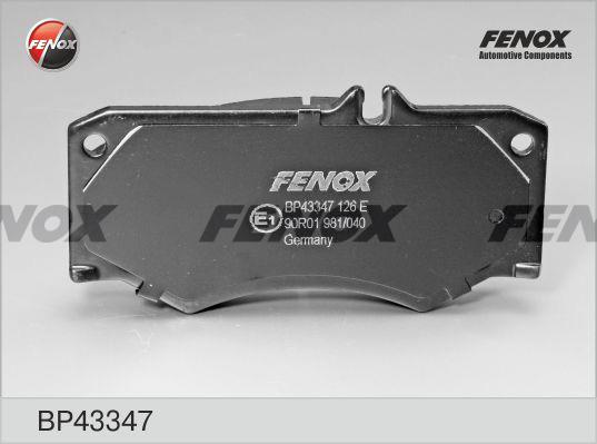 Fenox BP43347 Гальмівні колодки, комплект BP43347: Купити в Україні - Добра ціна на EXIST.UA!