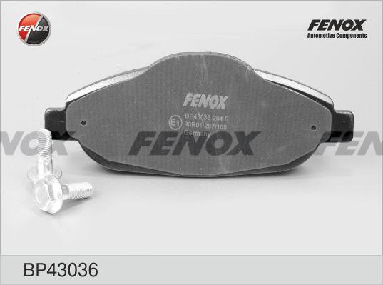 Fenox BP43036 Гальмівні колодки, комплект BP43036: Купити в Україні - Добра ціна на EXIST.UA!