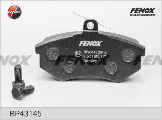 Fenox BP43145 Гальмівні колодки, комплект BP43145: Купити в Україні - Добра ціна на EXIST.UA!