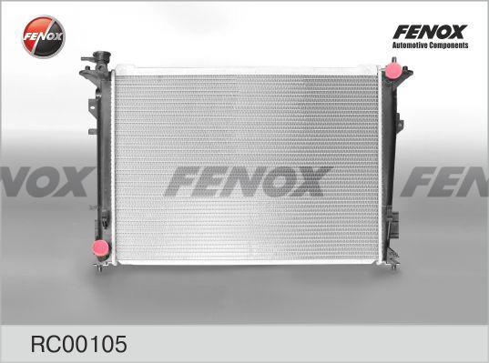 Fenox RC00105 Радіатор, система охолодження двигуна RC00105: Приваблива ціна - Купити в Україні на EXIST.UA!