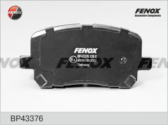 Fenox BP43376 Гальмівні колодки, комплект BP43376: Купити в Україні - Добра ціна на EXIST.UA!