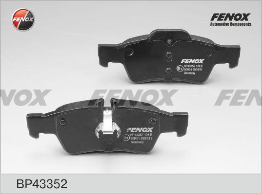 Fenox BP43352 Гальмівні колодки, комплект BP43352: Купити в Україні - Добра ціна на EXIST.UA!