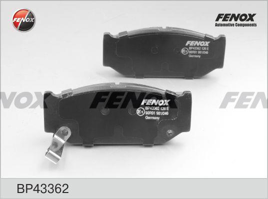 Fenox BP43362 Гальмівні колодки, комплект BP43362: Приваблива ціна - Купити в Україні на EXIST.UA!