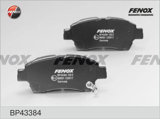 Fenox BP43384 Гальмівні колодки, комплект BP43384: Купити в Україні - Добра ціна на EXIST.UA!