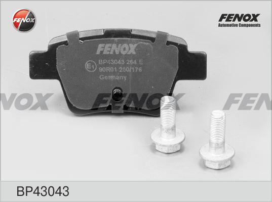 Fenox BP43043 Гальмівні колодки, комплект BP43043: Купити в Україні - Добра ціна на EXIST.UA!