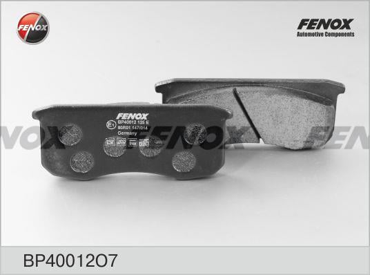 Fenox BP40012O7 Гальмівні колодки, комплект BP40012O7: Приваблива ціна - Купити в Україні на EXIST.UA!
