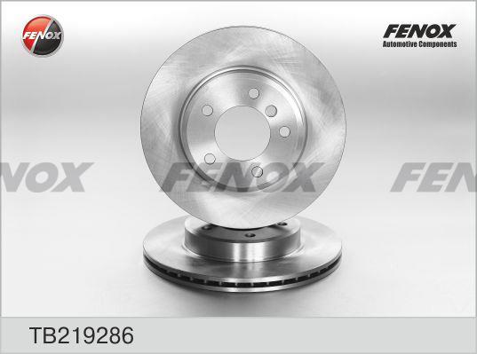 Fenox TB219286 Диск гальмівний передній вентильований TB219286: Приваблива ціна - Купити в Україні на EXIST.UA!