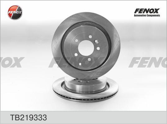 Fenox TB219333 Диск гальмівний задній вентильований TB219333: Приваблива ціна - Купити в Україні на EXIST.UA!
