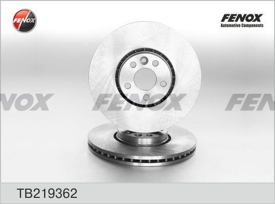 Fenox TB219362 Диск гальмівний передній вентильований TB219362: Купити в Україні - Добра ціна на EXIST.UA!