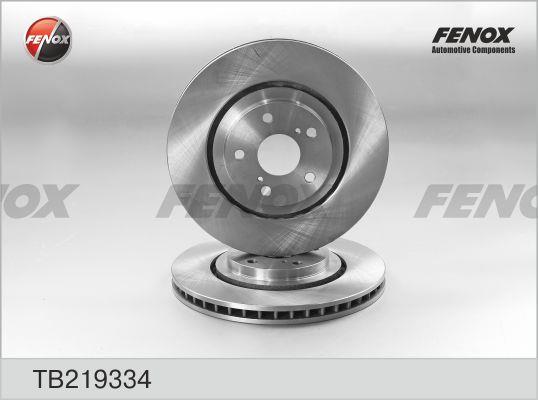 Fenox TB219334 Диск гальмівний передній вентильований TB219334: Купити в Україні - Добра ціна на EXIST.UA!