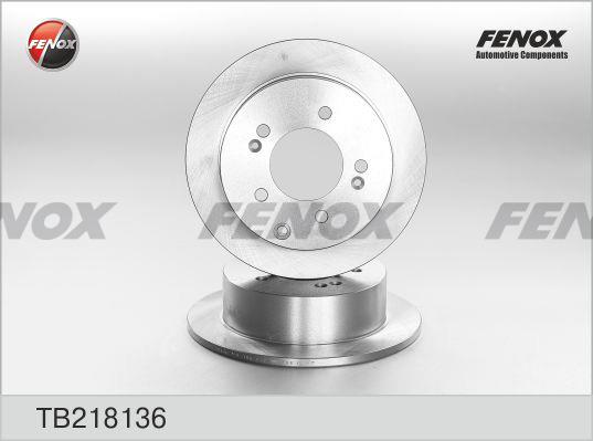 Fenox TB218136 Диск гальмівний задній невентильований TB218136: Купити в Україні - Добра ціна на EXIST.UA!