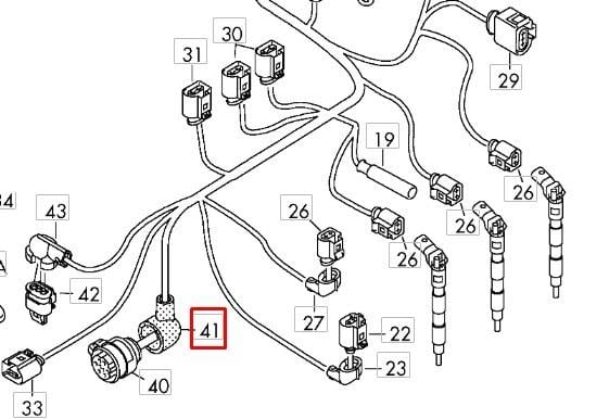 Разъем кабеля VAG 1J0 971 921 M