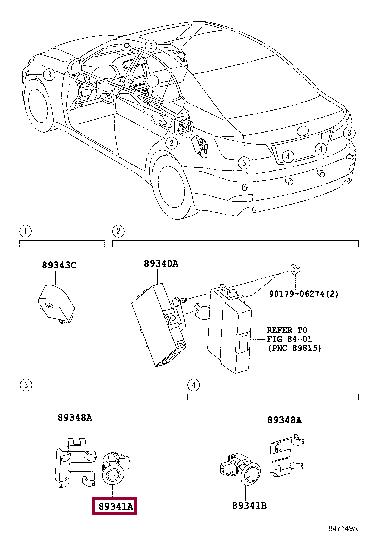 8934130010A1 Toyota Датчик парковки