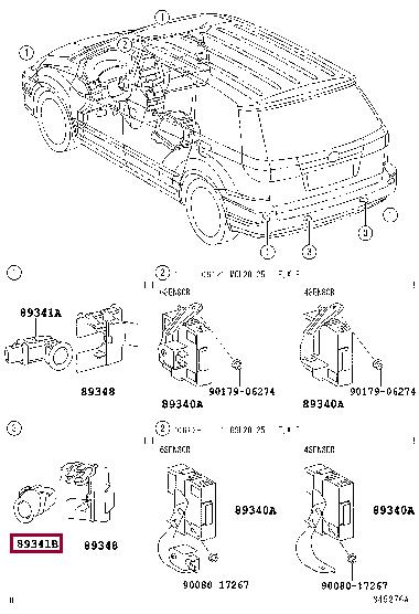 8934171010 Toyota Датчик парковки