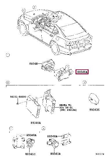 8934144150A1 Toyota Датчик парковки